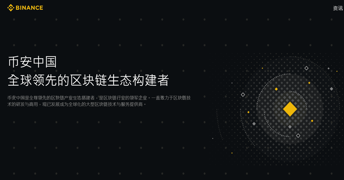 Binance จดทะเบียนโดเมน "Binance.cn" กับรัฐบาลจีน พร้อมกับเปิดตัวเว็บไซต์