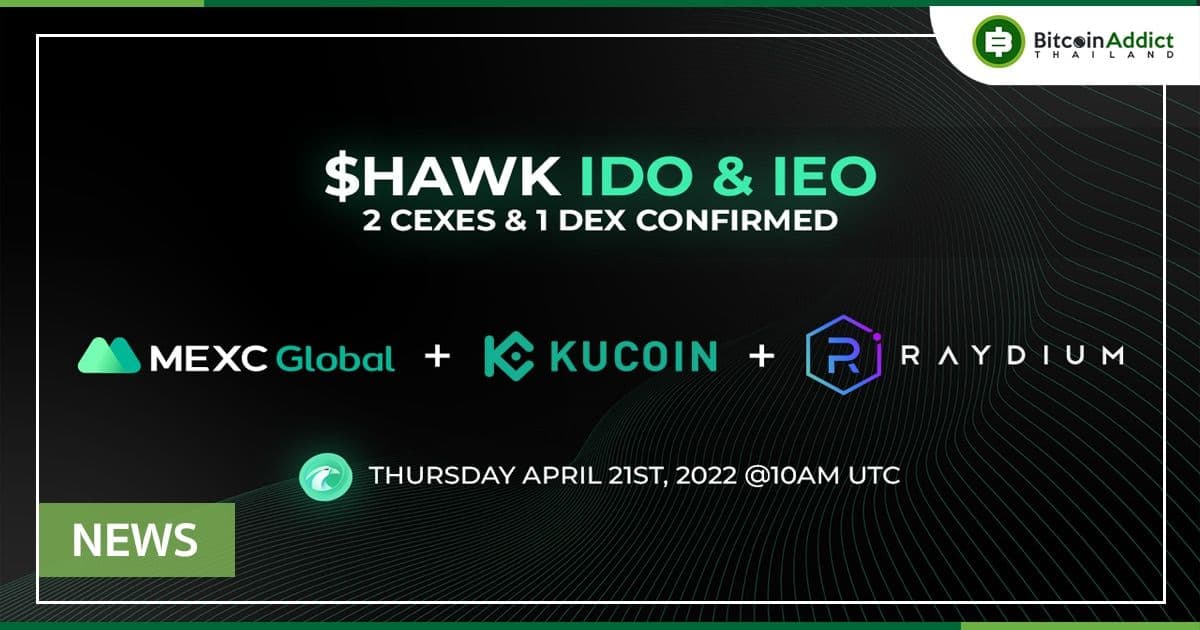Hawksight เตรียมปล่อย IDO/IEO โทเค็น ‘$HAWK’ บน KuCoin, MEXC, และ Raydium