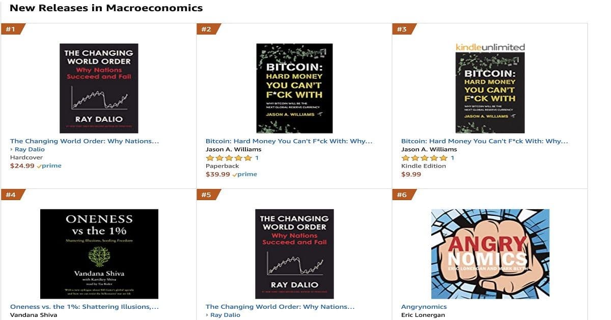 หนังสือเล่มใหม่เกี่ยวกับ Bitcoin ติดอันดับสินค้าขายดีใน Amazon