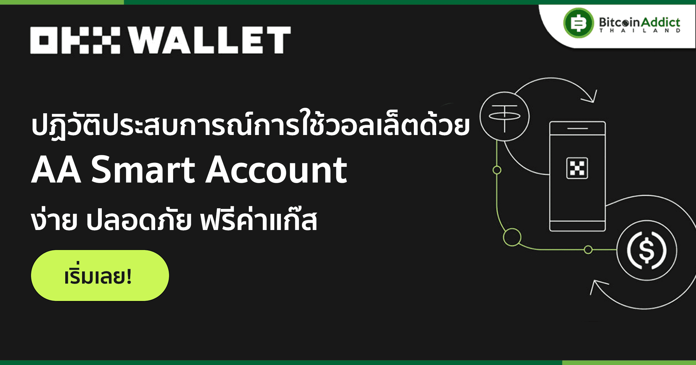 รู้จักกับ AA Wallet กระเป๋าเงินรูปแบบใหม่ที่รองรับ Multi-chain จาก OKX