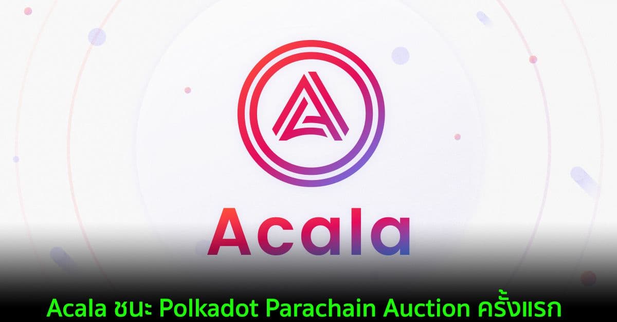 Acala ชนะ Polkadot Parachain Auction ครั้งแรก ด้วยการ Stake กว่า 32 ล้าน DOT