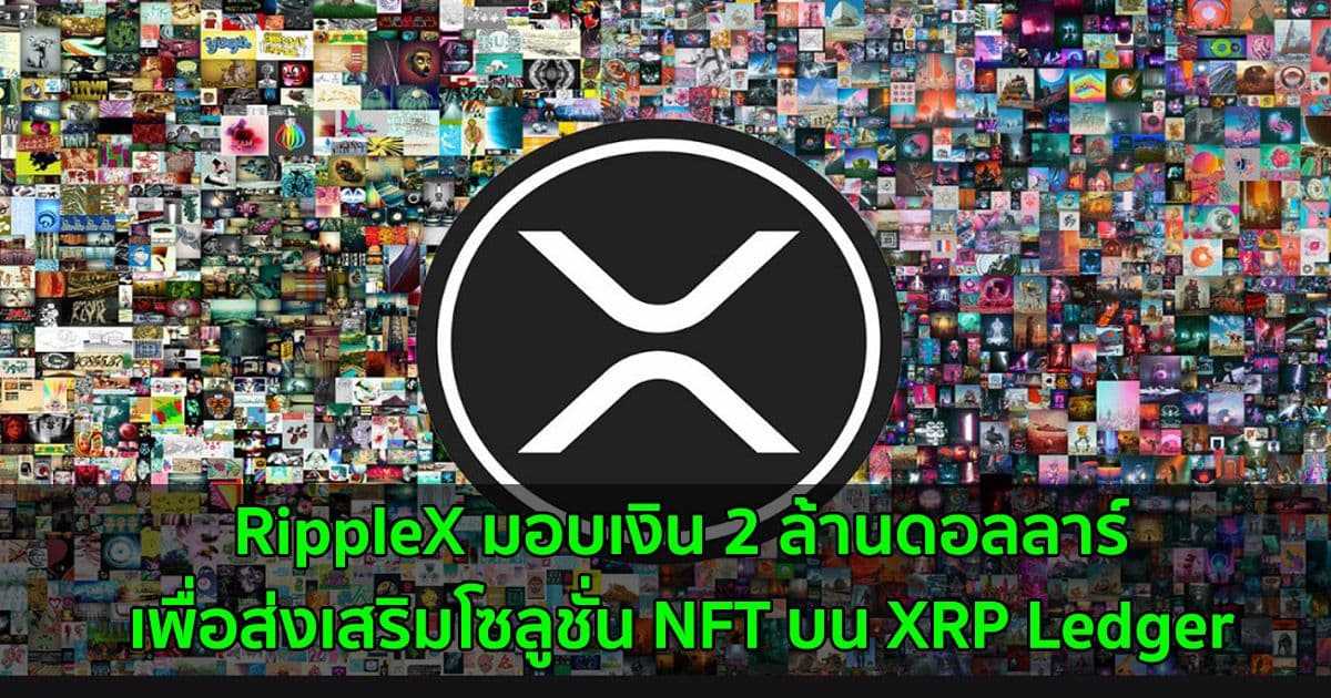 RippleX มอบเงิน 2 ล้านดอลลาร์เพื่อส่งเสริมโซลูชั่น NFT บน XRP Ledger