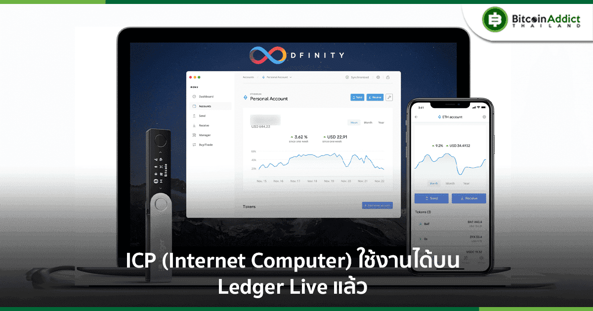 ICP (Internet Computer) สามารถใช้งานบน Ledger Live ได้แล้ว!