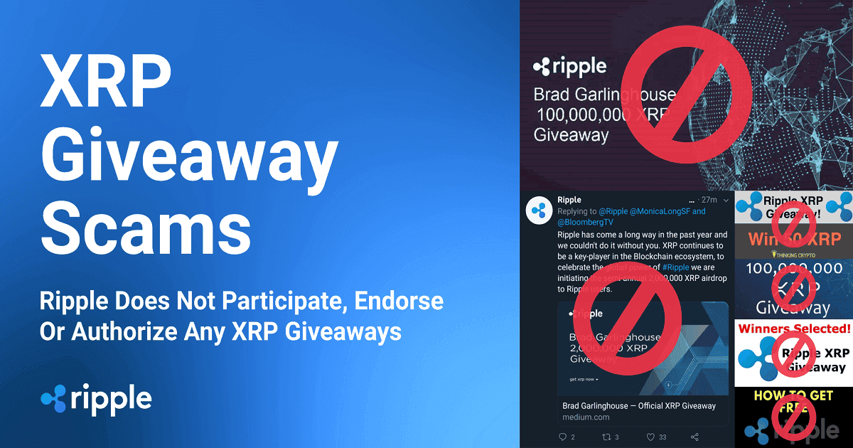 สาวก XRP ระวังเมลปลอมและเว็บไซต์หลอกลวงแจก  giveaway ที่ใช้ชื่อเนียนคล้ายมาจาก Ripple