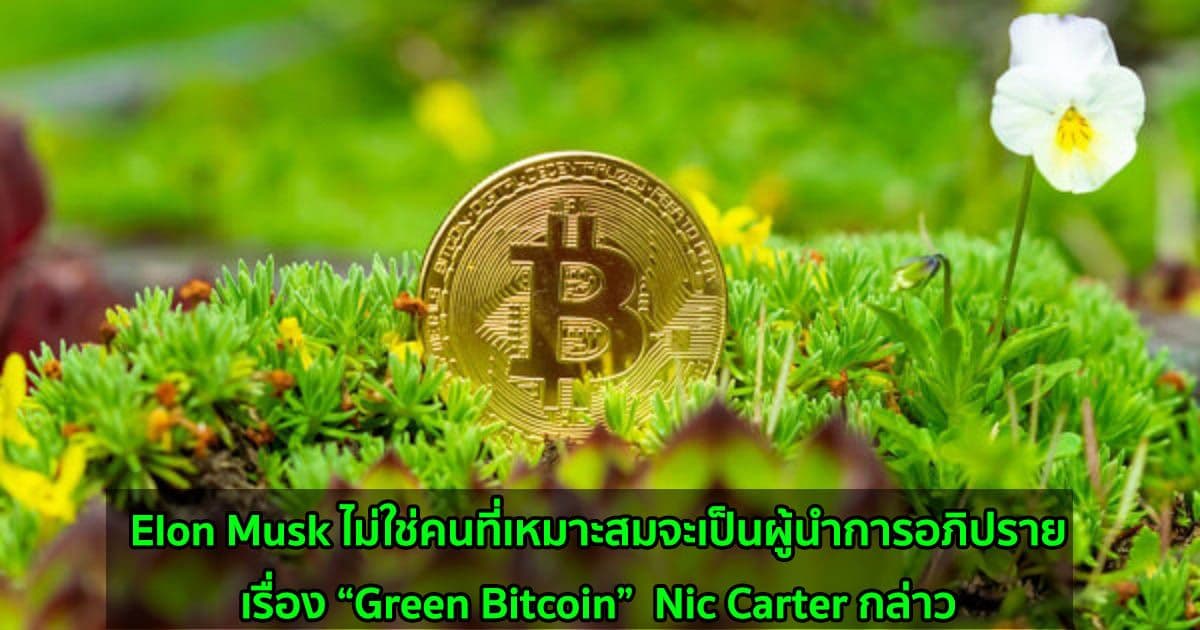 Elon Musk ไม่ใช่คนที่เหมาะสมจะเป็นผู้นำการอภิปรายเรื่อง “Green Bitcoin”  Nic Carter กล่าว