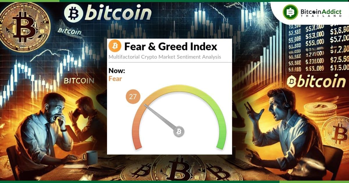 Bitcoin Fear &amp; Greed Index ร่วงลงสู่ระดับต่ำสุดนับตั้งแต่เดือนมกราคม 2023