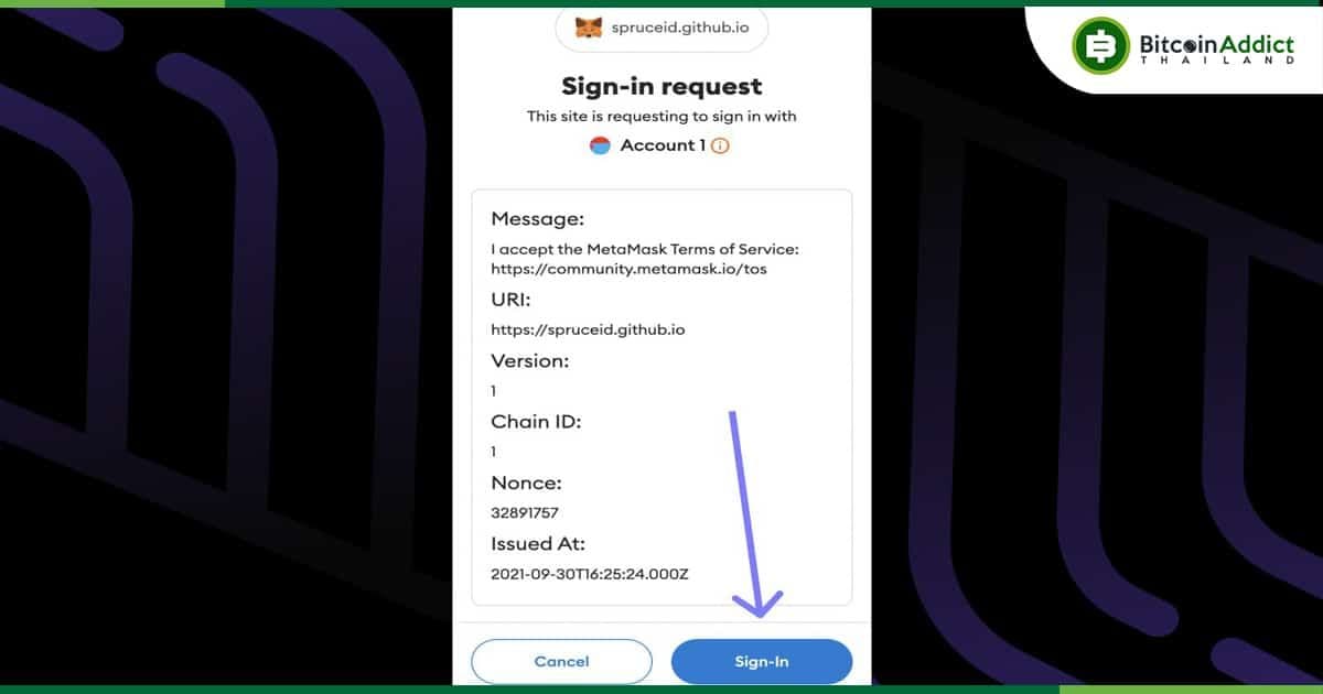 MetaMask รองรับ EIP-4361 ให้ผู้ใช้ลงชื่อเข้าใช้เว็บไซต์ได้อย่างปลอดภัย ด้วยกระเป๋าเงิน Crypto