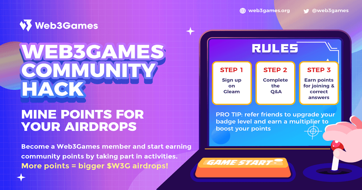 Web3Games เปิดตัว COMMUNITY EVENT