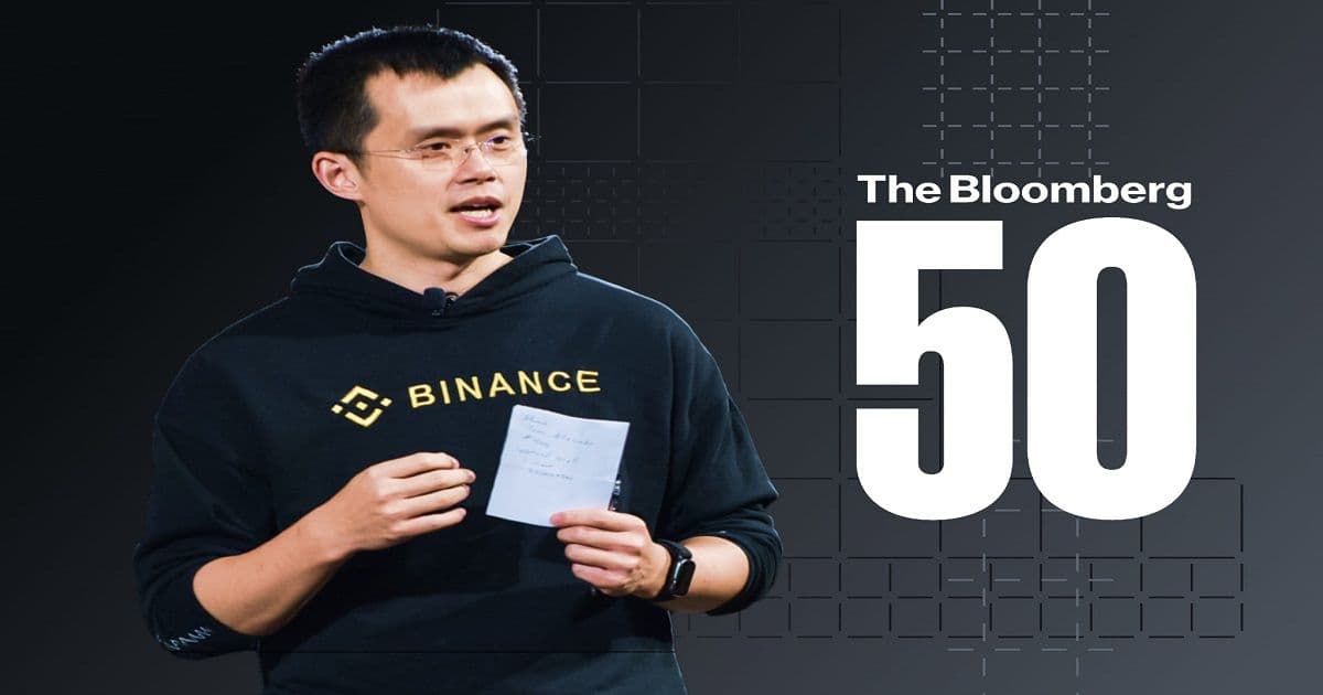 Bloomberg เลือก ซีอีโอ Binance เป็นหนึ่งในรายชื่อบุคคลสำคัญประจำปี 2020