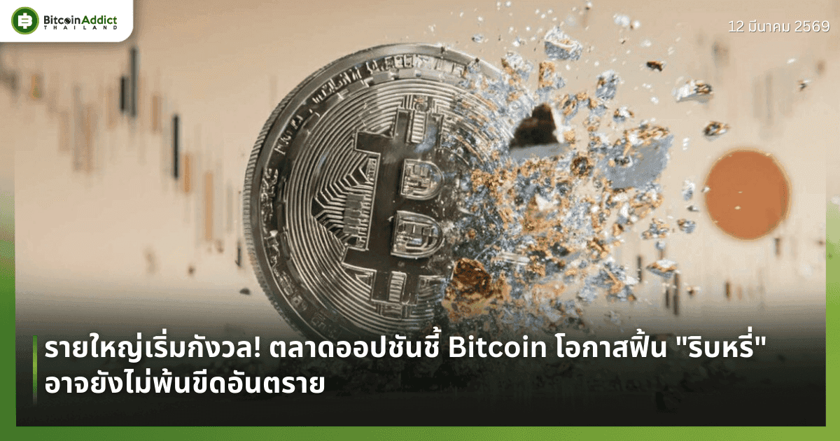 รายใหญ่เริ่มกังวล! ตลาดออปชันชี้ Bitcoin โอกาสฟิ้น "ริบหรี่" อาจยังไม่พ้นขีดอันตราย
