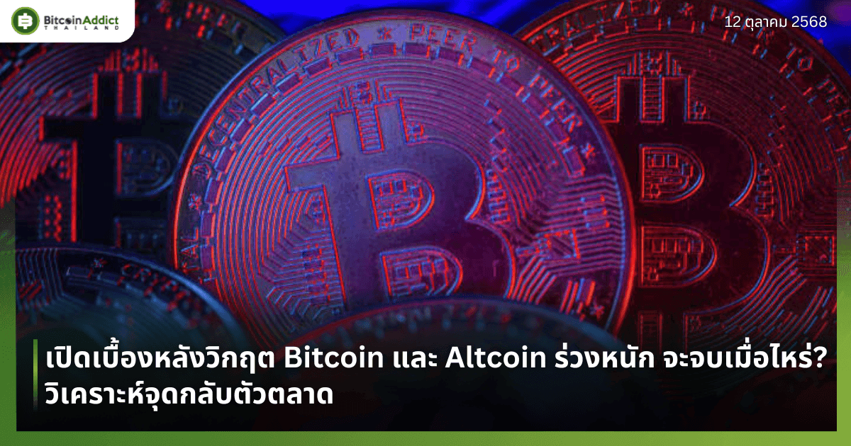 เปิดเบื้องหลังวิกฤต Bitcoin และ Altcoin ร่วงหนัก — จะจบเมื่อไหร่? วิเคราะห์จุดกลับตัวตลาด