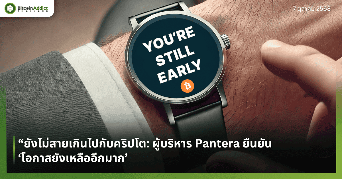 ยังไม่สายเกินไปกับคริปโต: ผู้บริหาร Pantera ยืนยัน ‘โอกาสยังเหลืออีกมาก’
