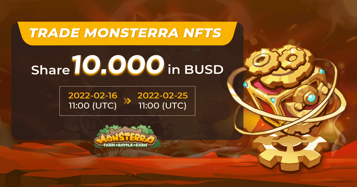 Monsterra x Binance NFT: เทรด Monsterra NFTs และร่วมรับ $10,000 BUSD