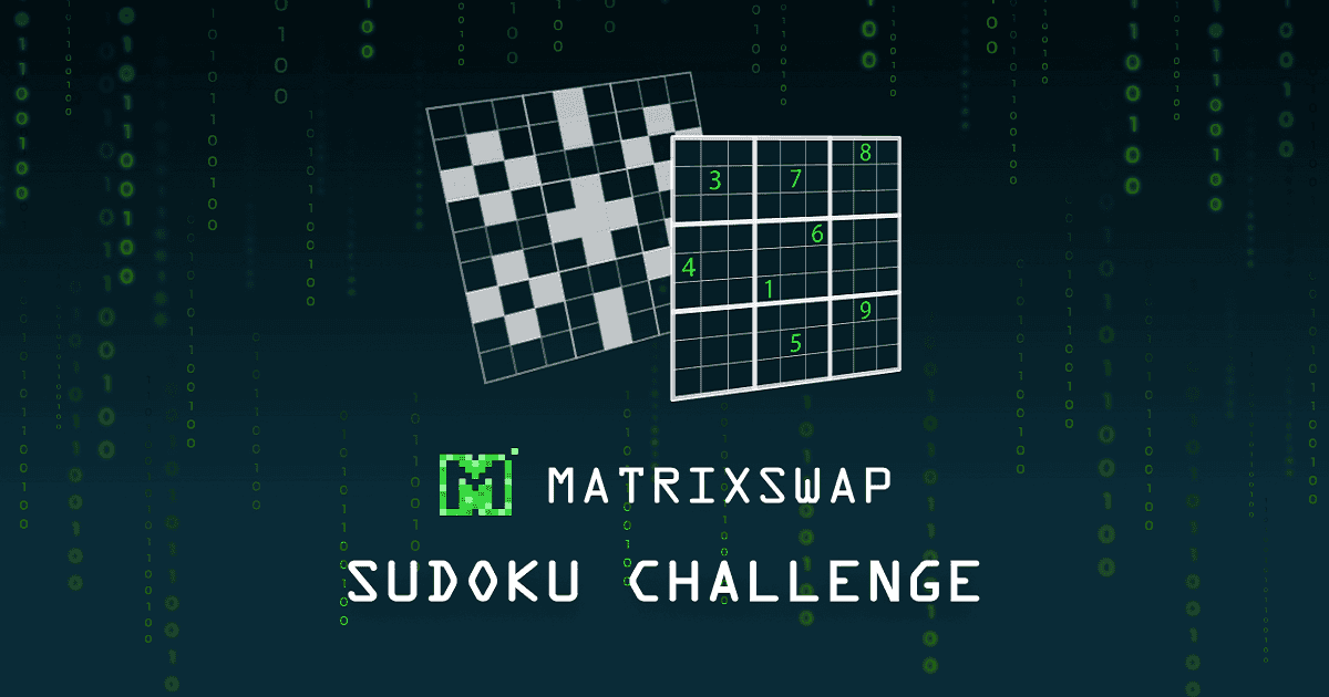 Matrixswap Sudoku Challenge (โอกาสสุดท้ายที่จะชนะรางวัล $MATRIX Airdrops)