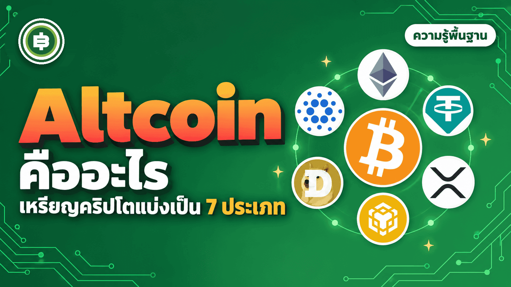 Altcoin คืออะไร เหรียญคริปโตแบ่งเป็นกี่ประเภท (อัปเดต 2026)
