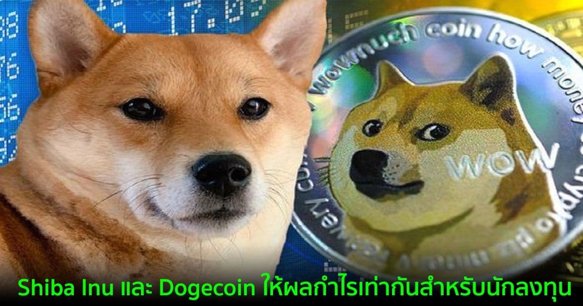 Shiba Inu และ Dogecoin ให้ผลกำไรเท่ากันสำหรับนักลงทุน