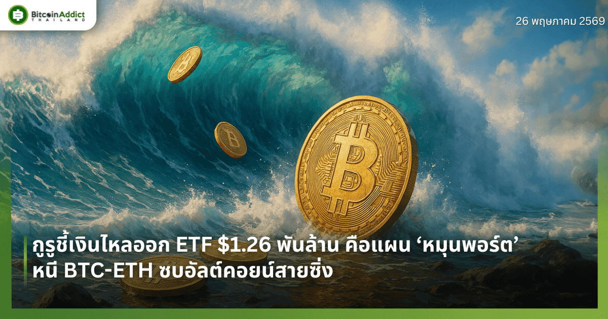 กูรูชี้เงินไหลออก ETF $1.26 พันล้าน คือแผน ‘หมุนพอร์ต’ หนี BTC-ETH ซบอัลต์คอยน์สายซิ่ง