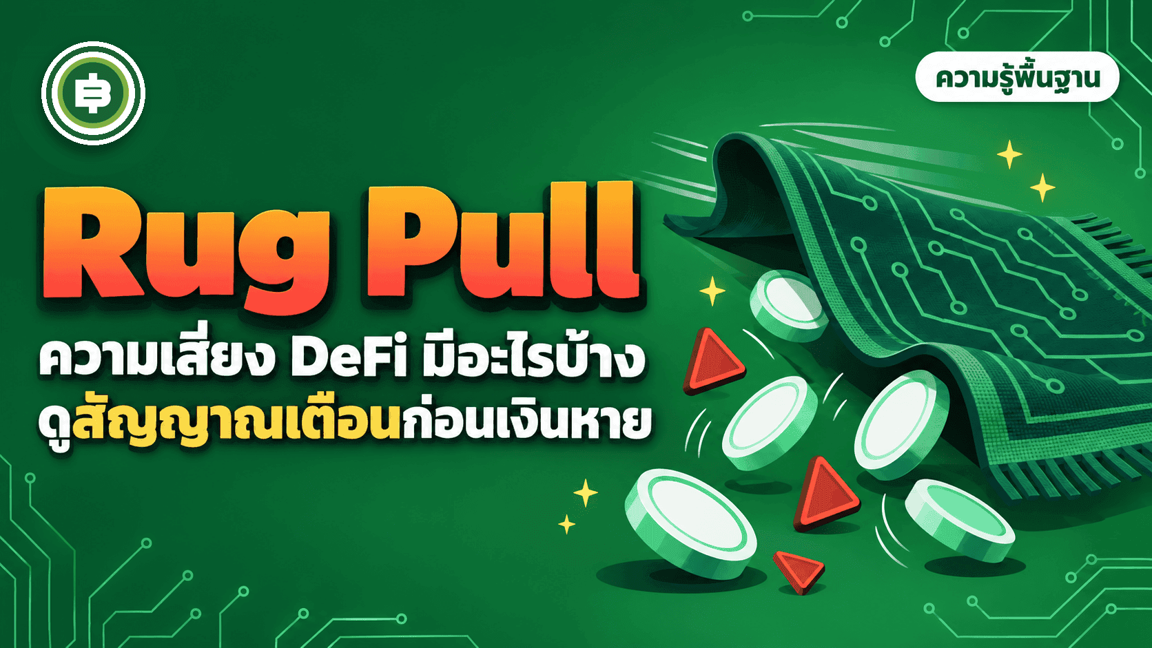 ความเสี่ยง DeFi มีอะไรบ้าง Rug Pull คืออะไร ดูสัญญาณเตือนยังไง