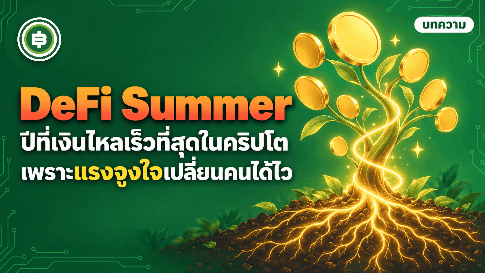 ปกบทความ DeFi Summer ปี 2563