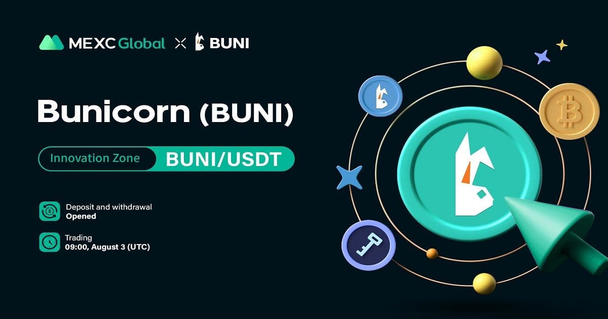 เว็บเทรด MEXC Global ประกาศลิสต์ Bunicorn (BUNI) ใน Innovation Zone