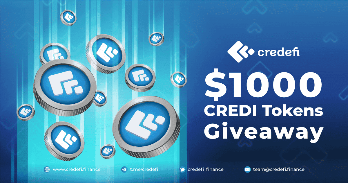 Credefi แจกของรางวัลสุดพิเศษแก่ชุมชน ด้วยโทเค็น $CREDI มูลค่า $1,000