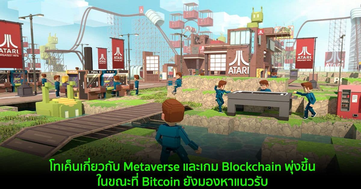 โทเค็นเกี่ยวกับ Metaverse และเกม Blockchain พุ่งขึ้น ในขณะที่ Bitcoin ยังมองหาแนวรับ