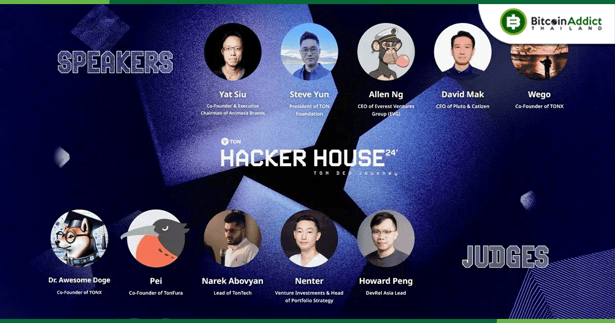 "TON Hacker House" ประกาศรายชื่อวิทยากรและกรรมการ พร้อมเปิดตัวอย่างยิ่งใหญ่ในฮ่องกงวันที่ 4 เมษายน