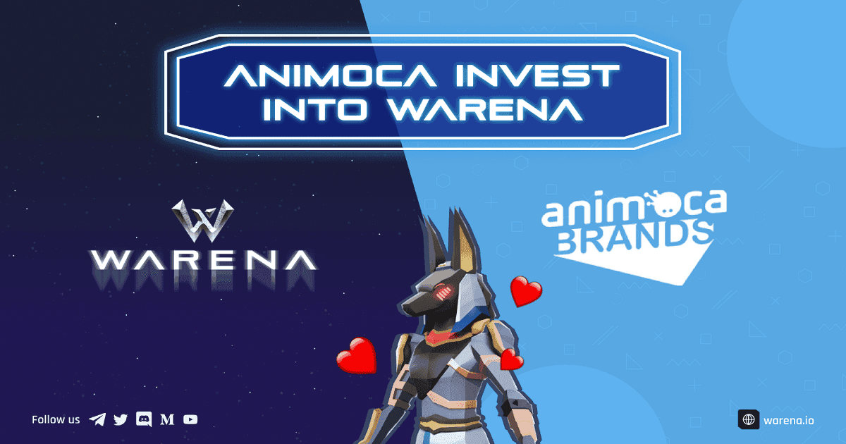 WARENA ประกาศนักลงทุนหลักและพันธมิตรกับ Animoca Brands
