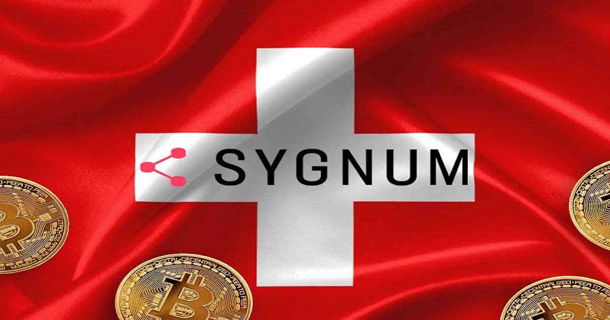 Sygnum ธนาคาร Crypto ของสวิสได้รับอนุญาต "ศูนย์ซื้อขายสินทรัพย์ดิจิทัล"