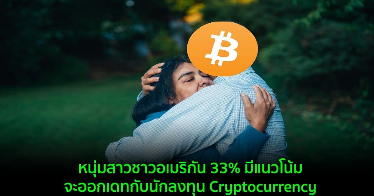 ผลสำรวจพบ! หนุ่มสาวชาวอเมริกัน 33% ยอมรับว่าพวกเขามีแนวโน้มจะออกเดทกับนักลงทุน Cryptocurrency