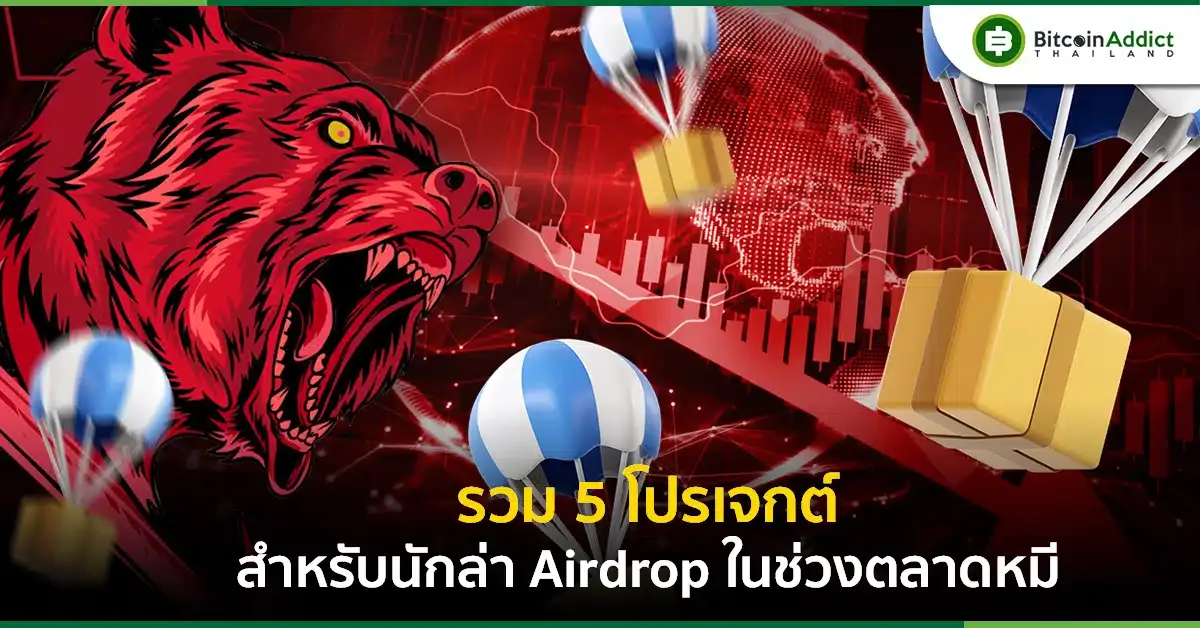 5 วิธีล่า Airdrop ในช่วงตลาดหมี