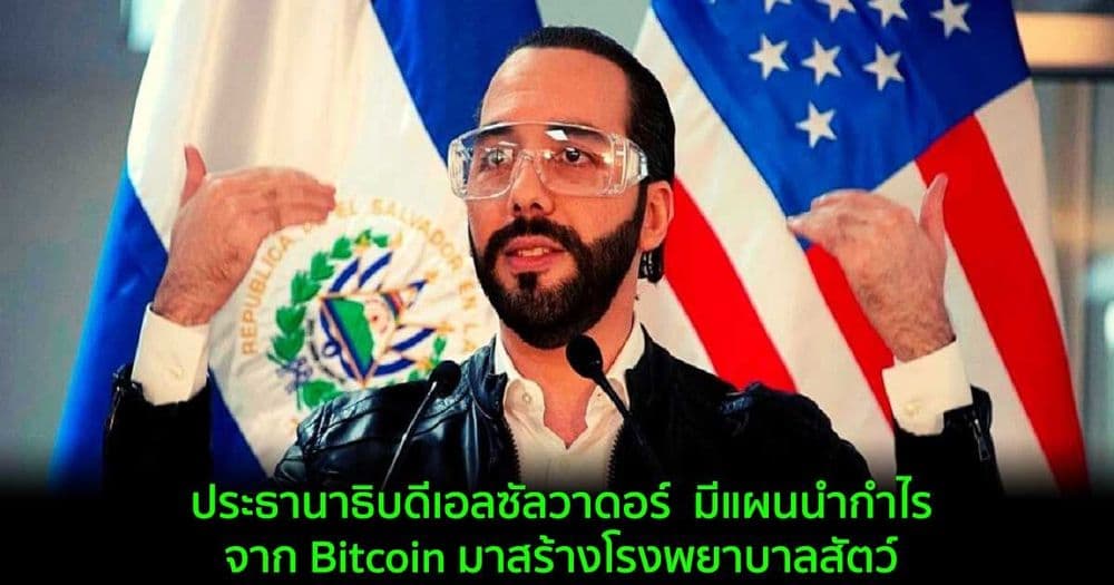 ประธานาธิบดีเอลซัลวาดอร์  มีแผนนำกำไรจาก Bitcoin มาสร้างโรงพยาบาลสัตว์