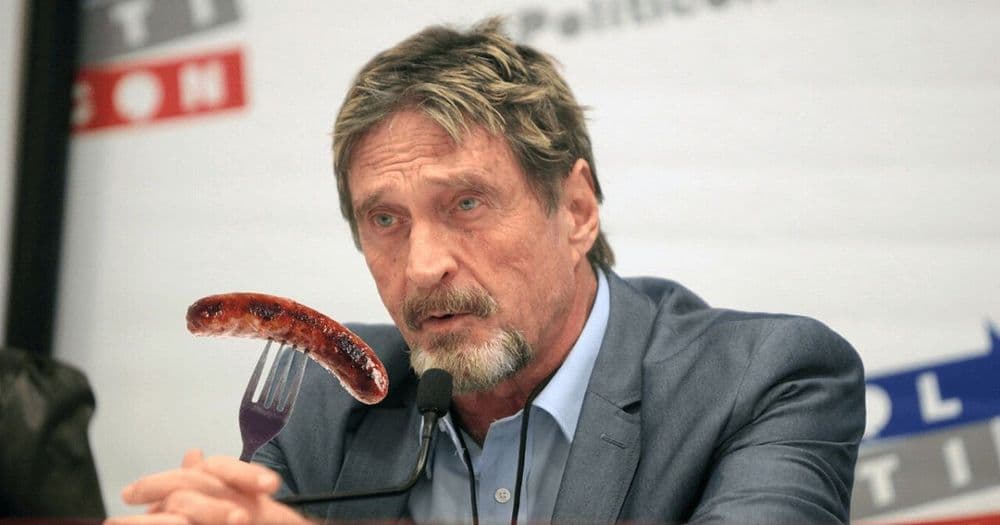 ครบรอบ 3 ปี ที่ John McAfee ทำนายว่า จะโชว์กินไอ้จ้อนออกทีวี หาก Bitcoin ไปไม่ถึง $500,000 ใน 3 ปี