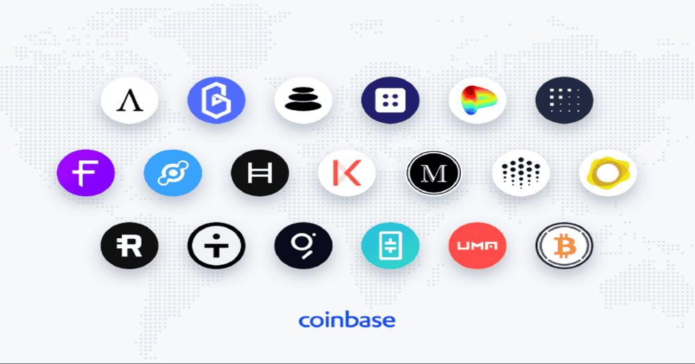 Coinbase เผยรายชื่อโทเค็นที่กำลังสำรวจใหม่ 19 รายการ รวมไปถึง Band Protocol , Balancer