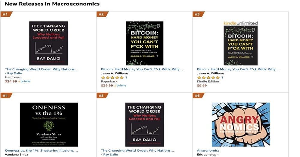หนังสือเล่มใหม่เกี่ยวกับ Bitcoin ติดอันดับสินค้าขายดีใน Amazon