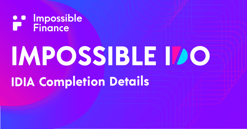 Impossible IDO - อัปเดตการขายโทเค็น IDIA