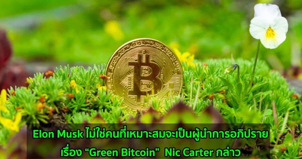 Elon Musk ไม่ใช่คนที่เหมาะสมจะเป็นผู้นำการอภิปรายเรื่อง “Green Bitcoin”  Nic Carter กล่าว