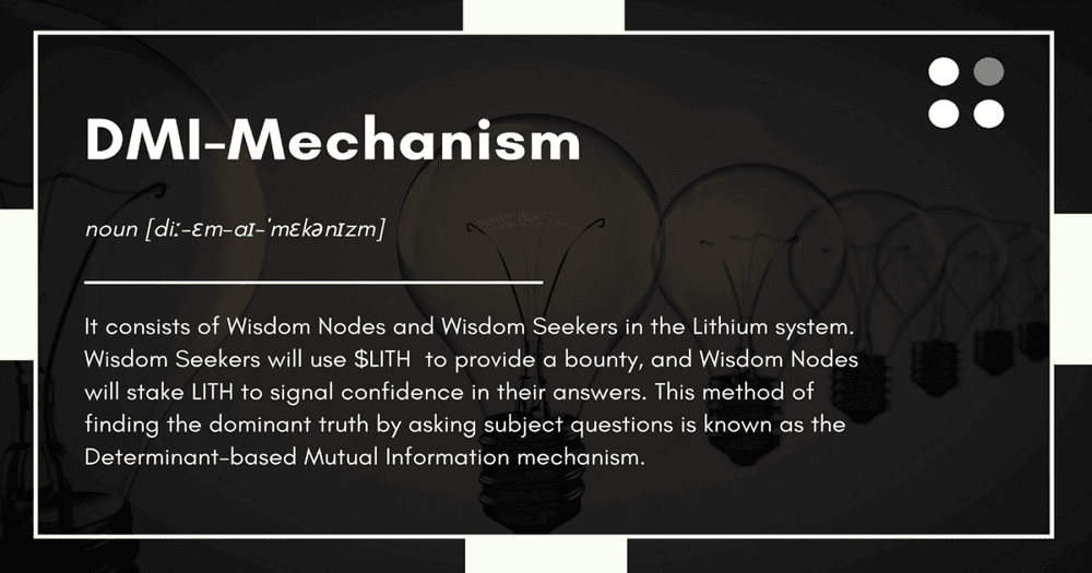 กลไก Determinant-based Mutual Information (DMI) ที่อิงตามปัจจัยของ Lithium Finance