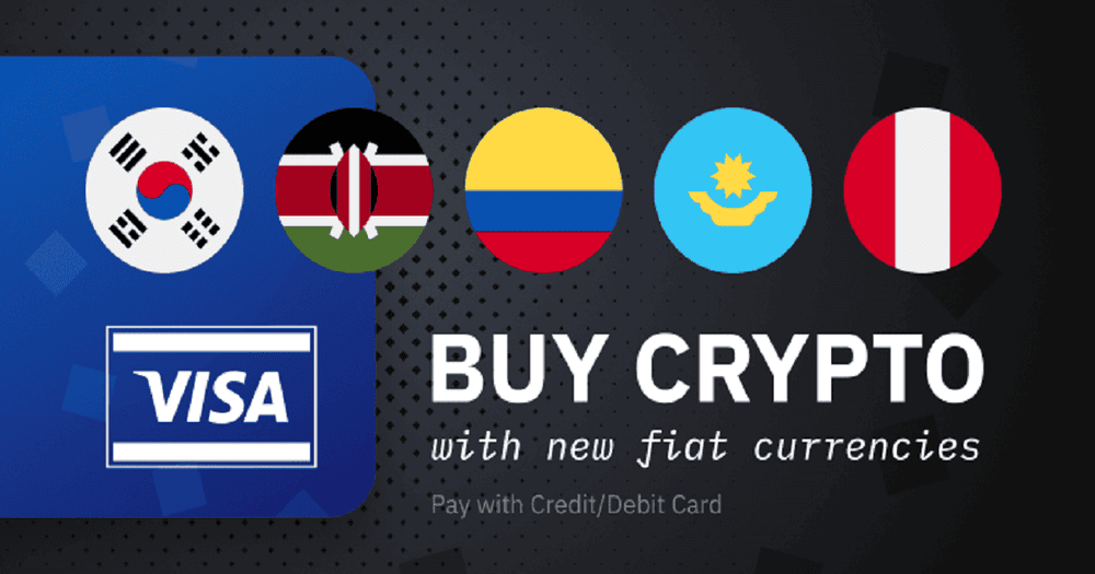 Binance ประกาศเพิ่ม 5 สกุลเงินที่สามารถใช้บัตรเดบิตและบัตรเครดิตซื้อ Bitcoin ได้