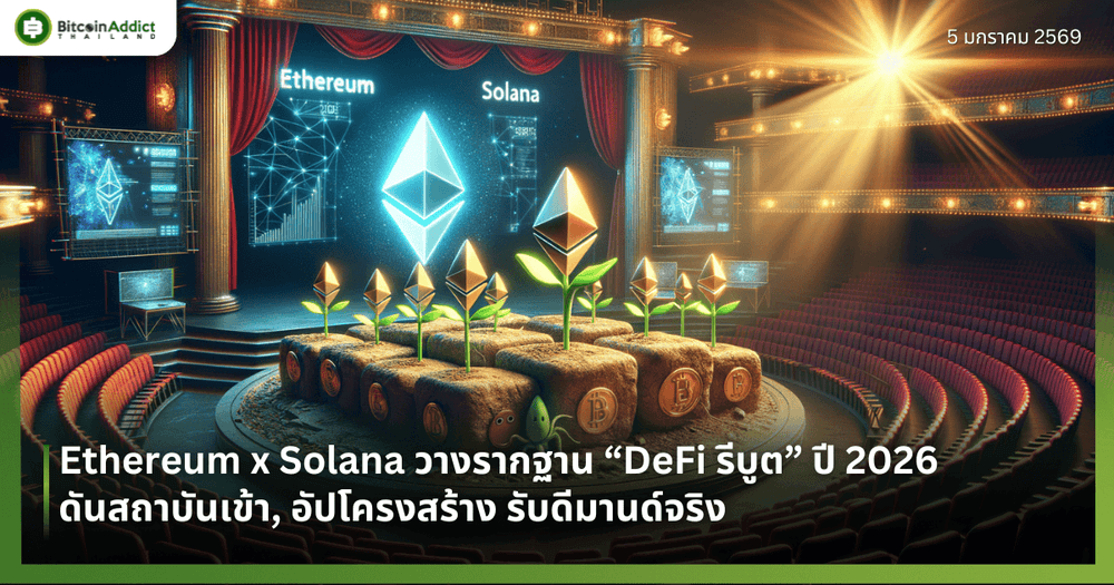 Ethereum x Solana วางรากฐาน “DeFi รีบูต” ปี 2026 ดันสถาบันเข้า, อัปโครงสร้าง รับดีมานด์จริง