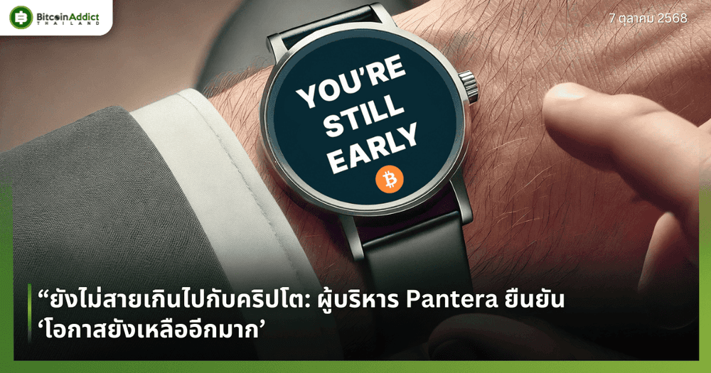 ยังไม่สายเกินไปกับคริปโต: ผู้บริหาร Pantera ยืนยัน ‘โอกาสยังเหลืออีกมาก’