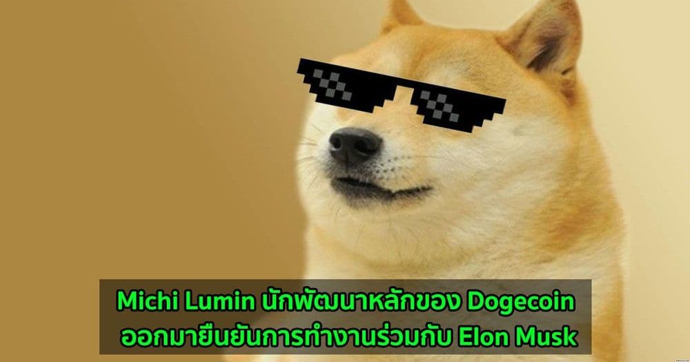 Michi Lumin นักพัฒนาหลักของ Dogecoin ออกมายืนยันการทำงานร่วมกับ Elon Musk