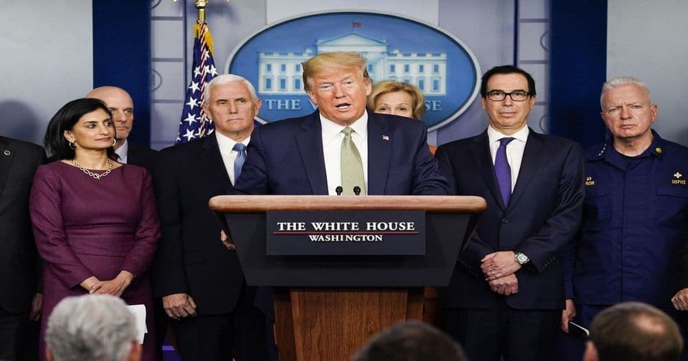 ราคา Bitcoin เพิ่มทันที หลังจากทรัมป์ประกาศแจกเงินชาวอเมริกันครอบครัวละ 32,000 บาท สู้ไวรัส COVID-19