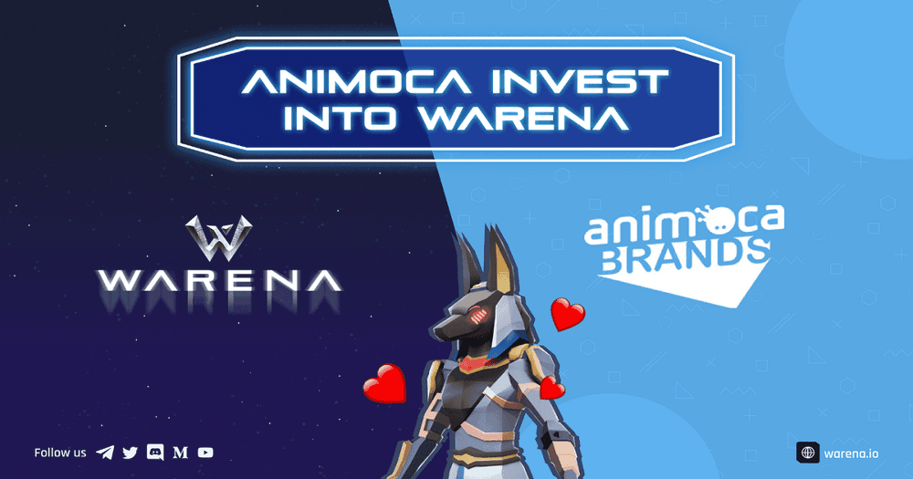 WARENA ประกาศนักลงทุนหลักและพันธมิตรกับ Animoca Brands
