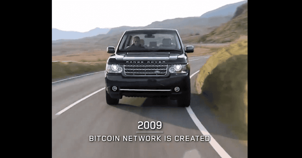 Bitcoin ถูกเอ่ยถึงในโฆษณาประวัติศาสตร์ของค่ายรถยักษ์ใหญ่ "แลนด์โรเวอร์"