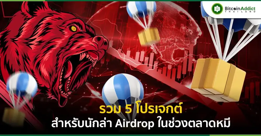 5 วิธีล่า Airdrop ในช่วงตลาดหมี