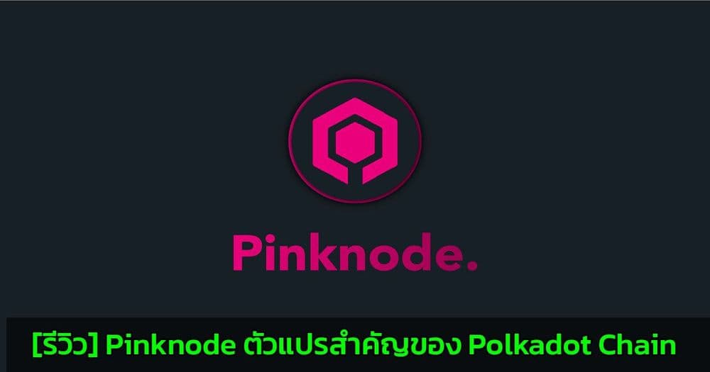 [รีวิว] Pinknode ตัวแปรสำคัญของ Polkadot Chain