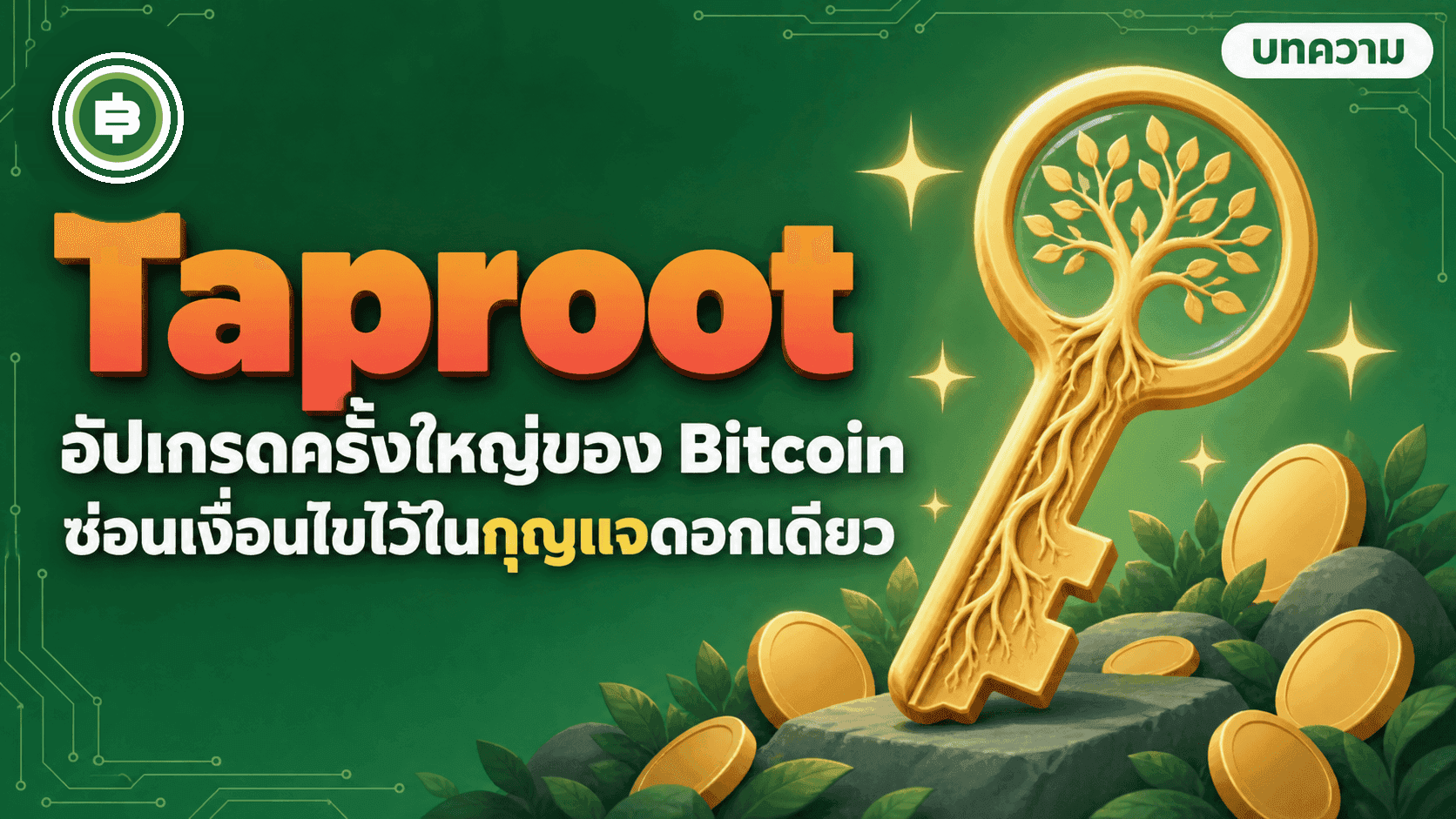 Taproot การอัปเกรดใหญ่ของ Bitcoin ปี 2021 ที่ถูกใช้จริงไม่ตรงกับที่ออกแบบไว้