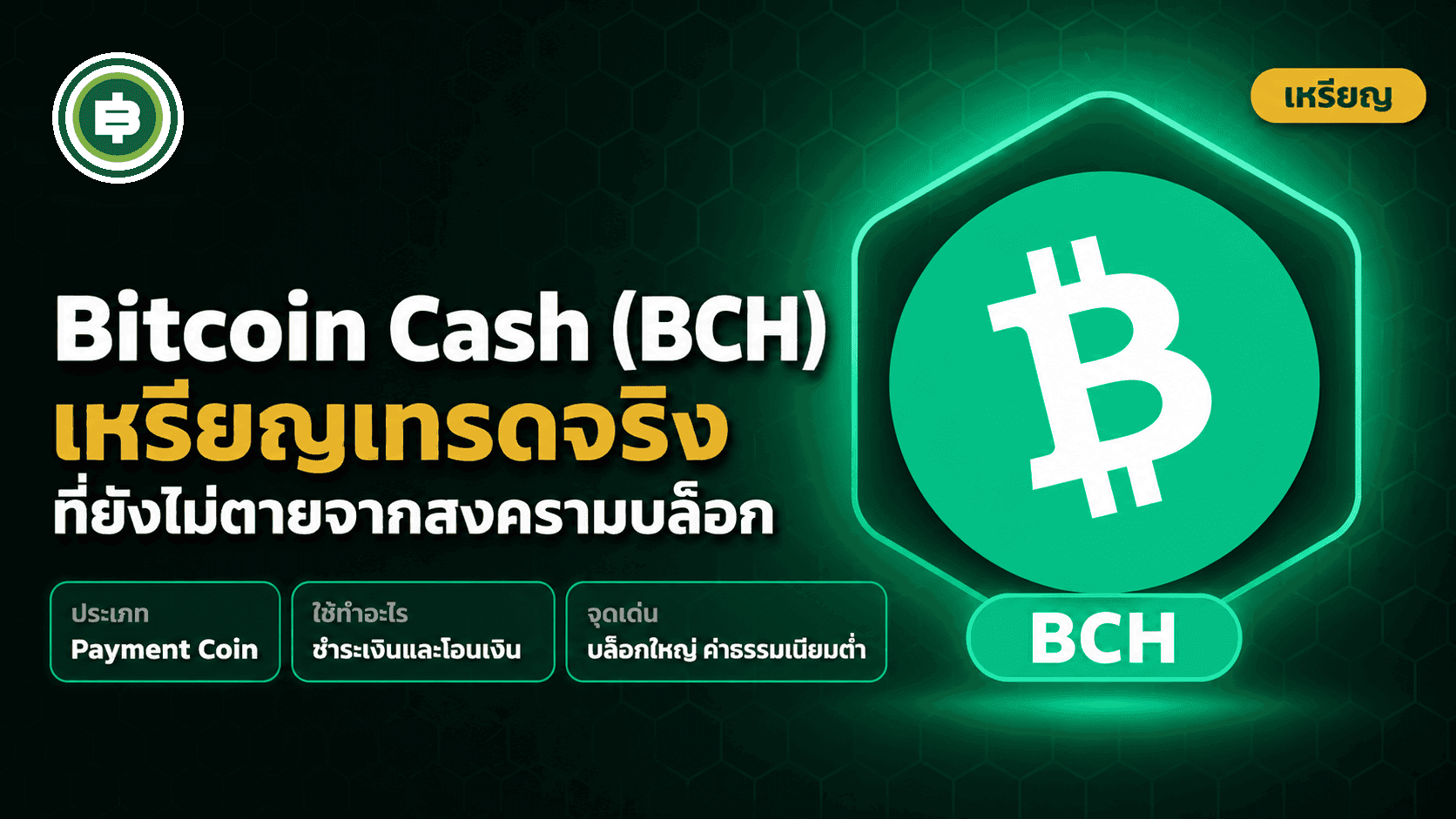 Bitcoin Cash BCH คืออะไร เหรียญเทรดจริง | Bitcoin Addict