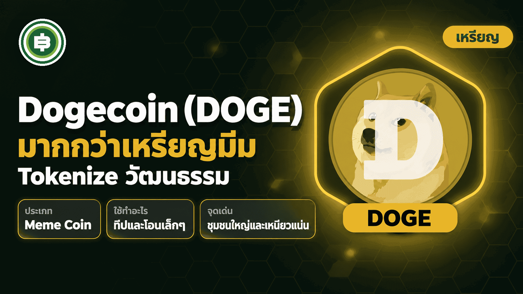 Dogecoin (DOGE) คืออะไร? มากกว่าเหรียญมีม คือการ Tokenize วัฒนธรรม (อัปเดต 2026)